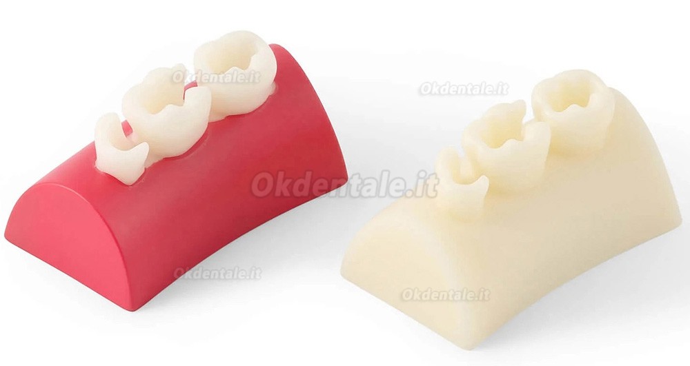 Blocco di esercizi per intarsi dentali, otturazione in resina composita